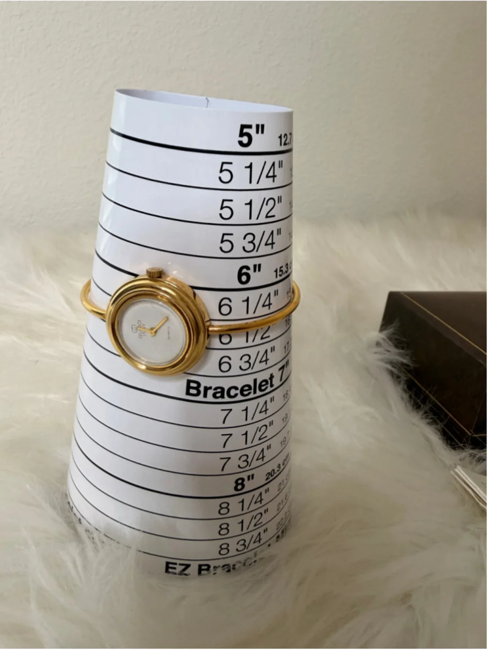 Vintage Gucci Interchangeable Bezel Bangle Watch, w/ 12 bezels, box & paperwork